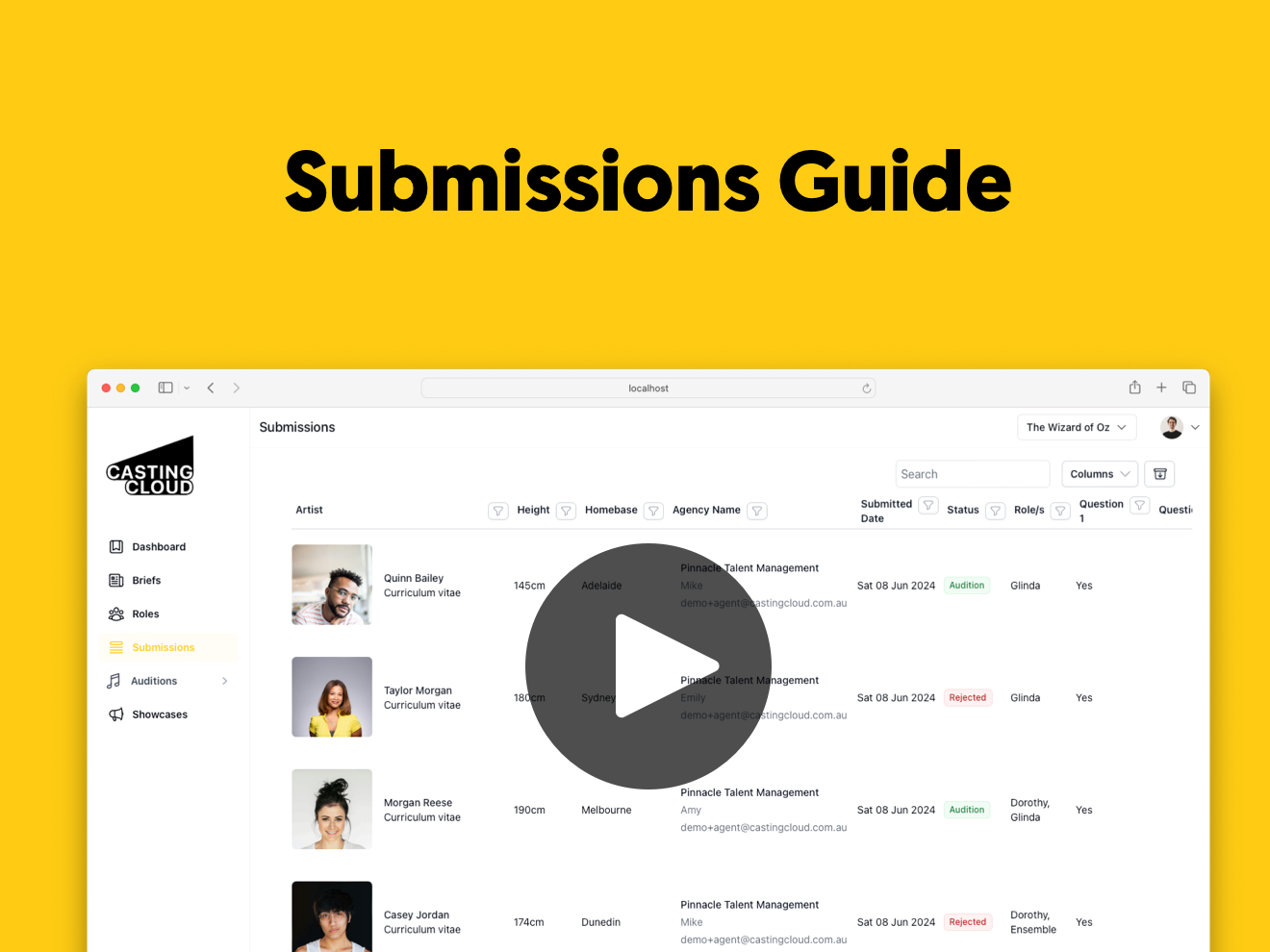 Submission Video Guide